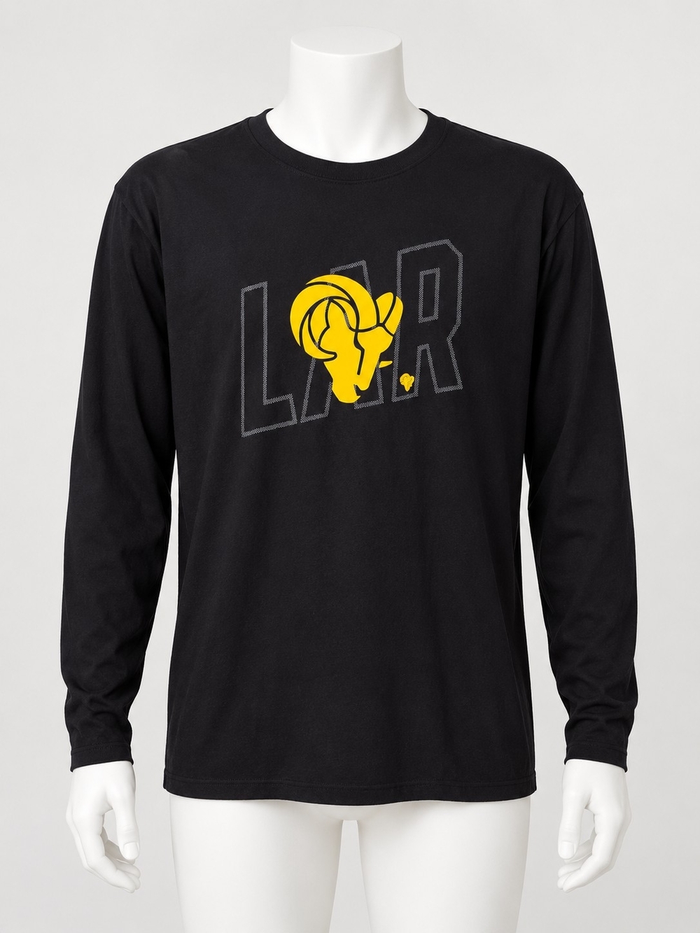 Los Angeles Rams NFL Team Apparel Black Long Sleeve Shirt – XL